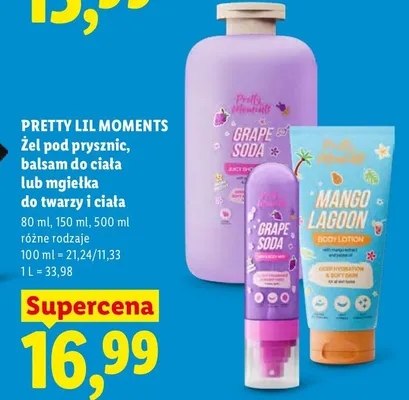 Mgiełka do twarzy i ciała Pretty Lil Moments promocja w Lidl