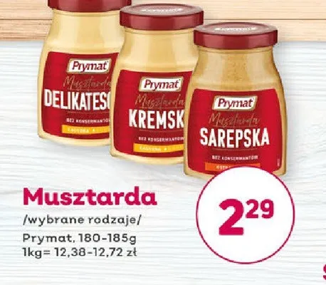 Musztarda Sarepska Prymat promocja w Bliski