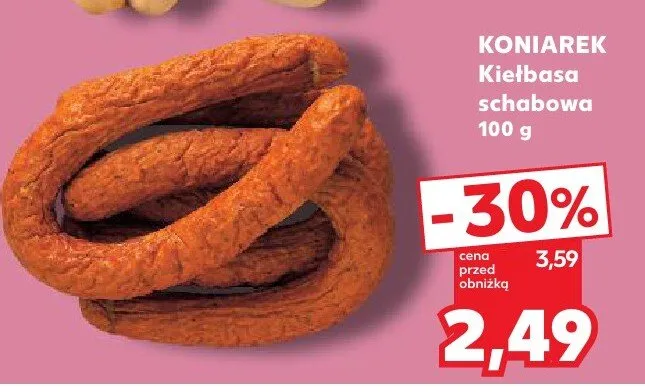 Kiełbasa schabowa promocja w Kaufland