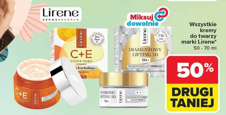 Wszystkie kremy do twarzy promocja w Carrefour