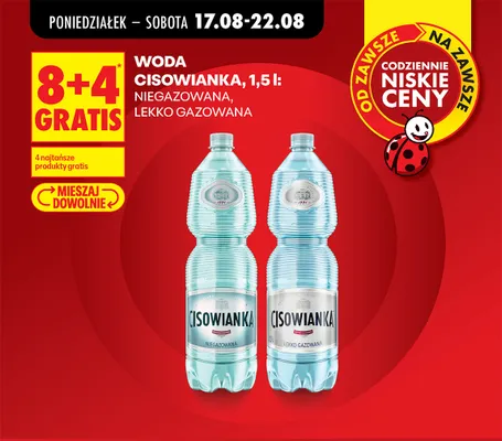 Woda niegazowana Cisowianka promocja w Biedronka