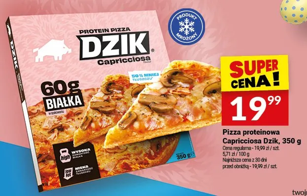 Pizza proteinowa Capricciosa promocja w Twój Market