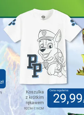 Koszulka dziecięca z krótkim rękawem Psi Patrol promocja w Smyk
