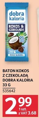 Baton kokos z czekoladą Dobra Kaloria 33g promocja w Selgros
