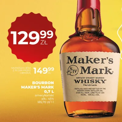 Whisky Maker's Mark promocja w Duży Ben