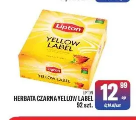 Herbata czarna Yellow Label Lipton promocja w Tomi Markt