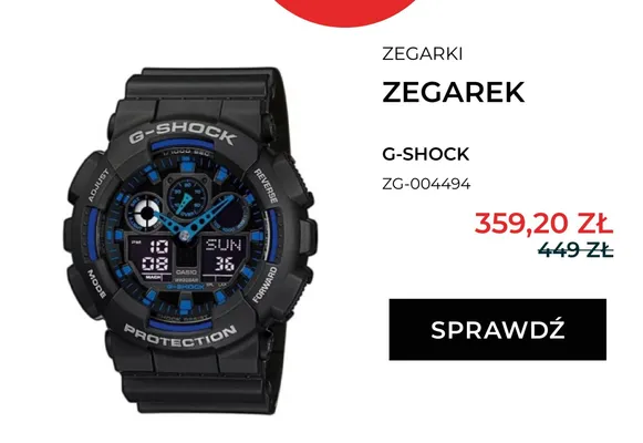 Zegarek G-Shock ZG-004494 promocja w Briju