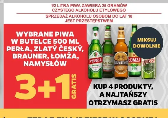Piwo Łomża Jasne promocja w Netto