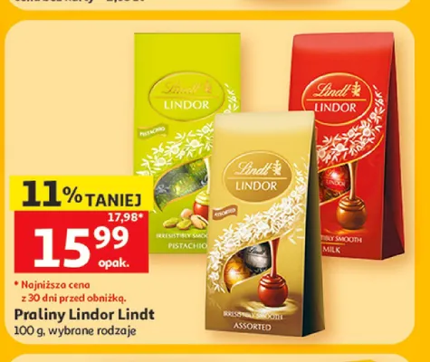 Praliny Lindor Lindt promocja w Auchan