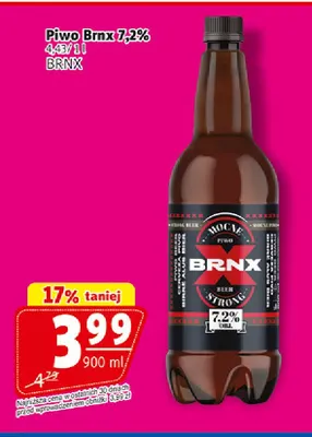 Piwo Brnx 7,2% promocja w Prim Market