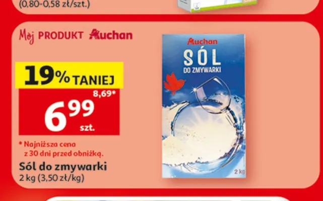 Sól do zmywarki Auchan promocja w Auchan