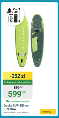 Deska Sup Sesttino 350 cm – zestaw promocja w ERLI