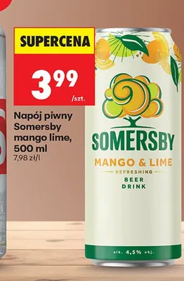 Napój piwny Somersby mango lime promocja w Biedronka