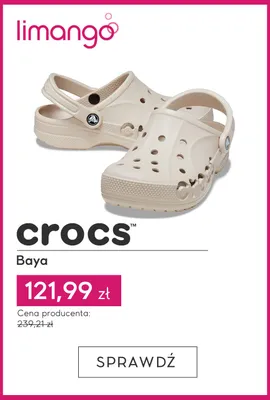 Klapki Crocs Baya promocja w Limango
