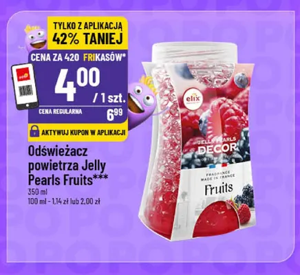 Odświeżacz powietrza Jelly Pearls Fruits Elix promocja w POLOmarket