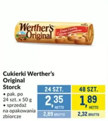 Cukierki Werther's Original Storck promocja w Makro