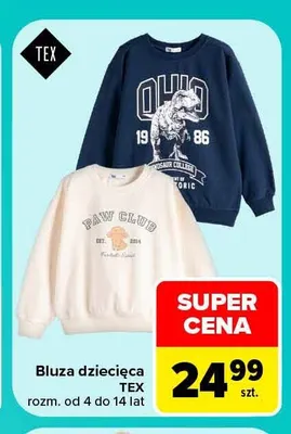 Bluza dziecięca TEX promocja w Carrefour