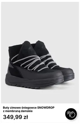 Buty zimowe śniegowce Snowdrop z membraną damskie 4F promocja w 4F