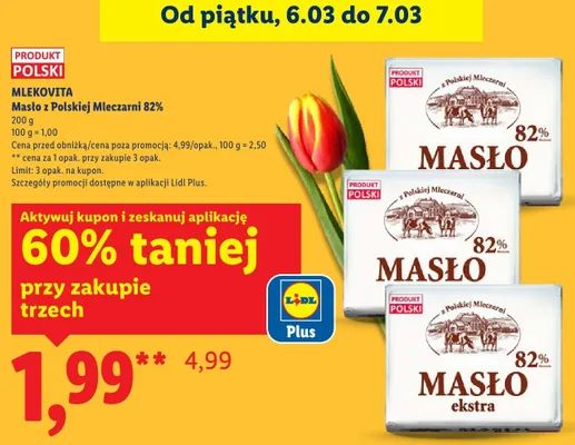 Masło promocja w Lidl