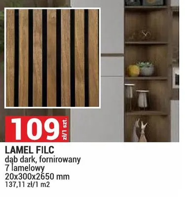 Lamel FILC dąb fornirowany promocja w Merkury Market