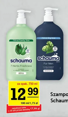 Szampon do włosów Schauma For Men Classic promocja w Gram Market