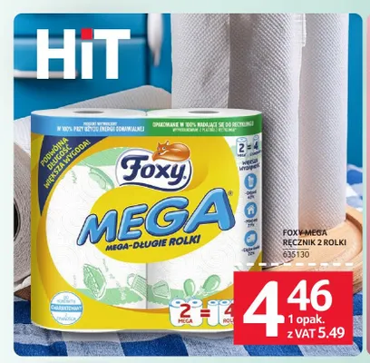 Ręcznik Foxy Mega 2-pak promocja w Selgros
