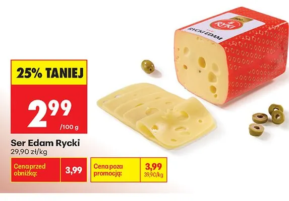 Ser Edam Rycki promocja w Biedronka