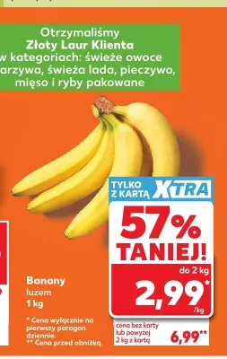 Banany luzem promocja w Kaufland