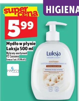 Mydło w płynie Luksja promocja w TOPAZ