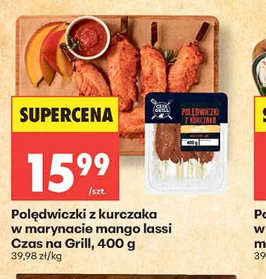 Polędwiczki z kurczaka w marynacie mango lassi Czas na Grill promocja w Biedronka
