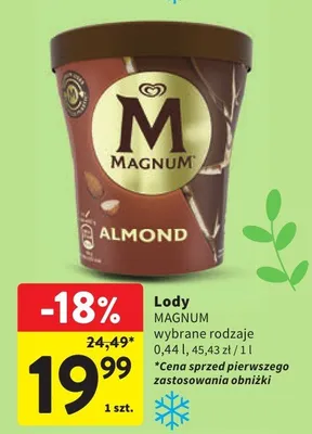 Lody wybrane rodzaje promocja w Intermarche