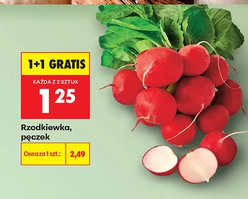 Rzodkiewka, pęczek promocja w Biedronka
