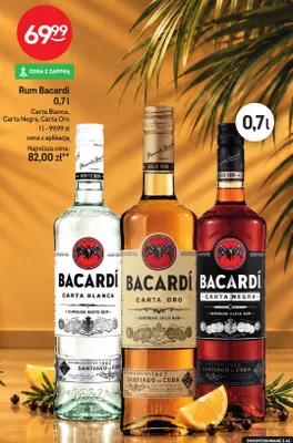Rum Bacardi Carta Negra promocja w Żabka