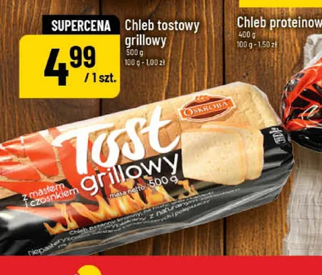 Chleb tostowy grillowy Oskroba promocja w POLOmarket
