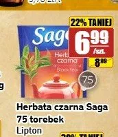 Herbata czarna Saga promocja w API Market