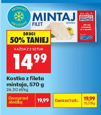 Filet kostka z fileta mintaja promocja w Biedronka