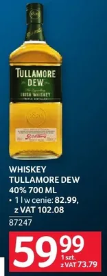 Whiskey Tullamore Dew 40% 700ML promocja w Selgros