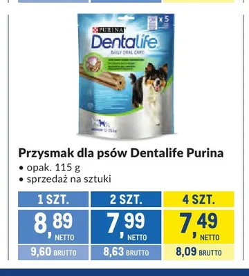 Przysmak dla psów Dentalife Purina promocja w Makro