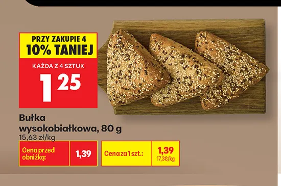 Bułka wysokobiałkowa promocja w Biedronka