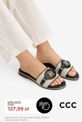 Klapki Nine West promocja w CCC