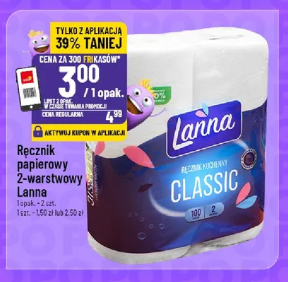 Ręcznik papierowy 2-warstwowy Lanna Classic promocja w POLOmarket