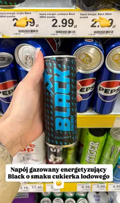 Napój energetyczny coolwave Black  promocja w Dino