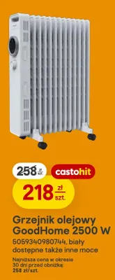 Grzejnik olejowy GoodHome promocja w Castorama
