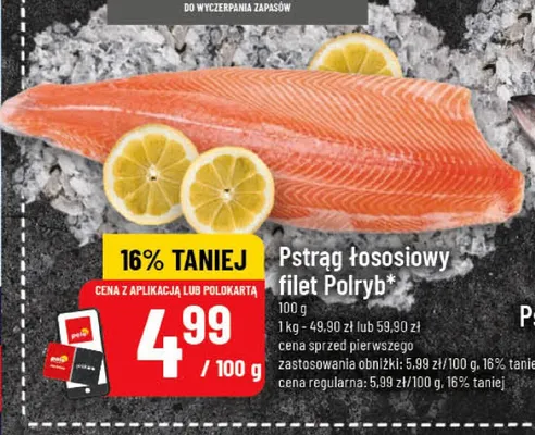 Pstrąg łososiowy filet Polryb promocja w POLOmarket