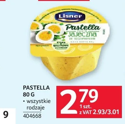 Pastella jajeczna ze szczypiorkiem Lisner promocja w Selgros