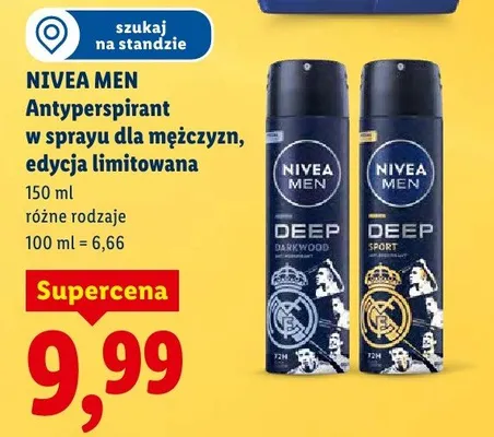 Antyperspirant w sprayu dla mężczyzn, edycja limitowana, różne rodzaje promocja w Lidl