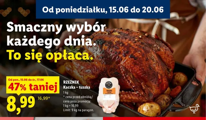 Kaczka tuszka Rzeźnik promocja w Lidl