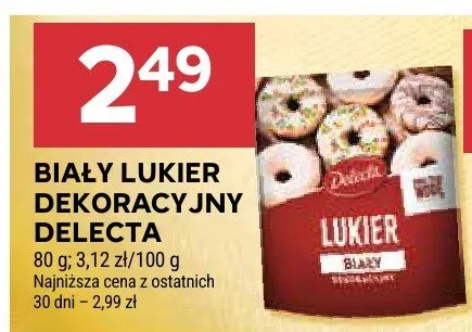 Lukier biały dekoracyjny promocja w Stokrotka