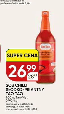 Sos chilli słodko-pikantny Tao Tao promocja w Chata Polska