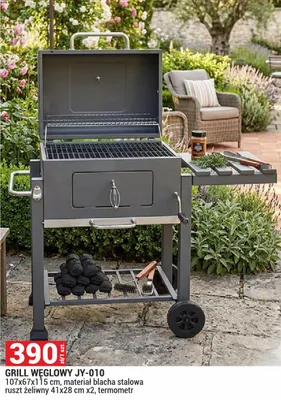 Grill węglowy JY-010 promocja w Merkury Market